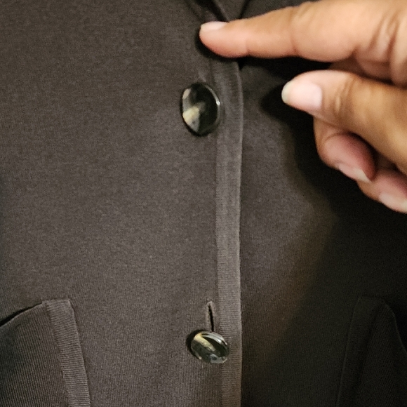 Misook Women's Dark Brown Blazer - Picture 5 of 9